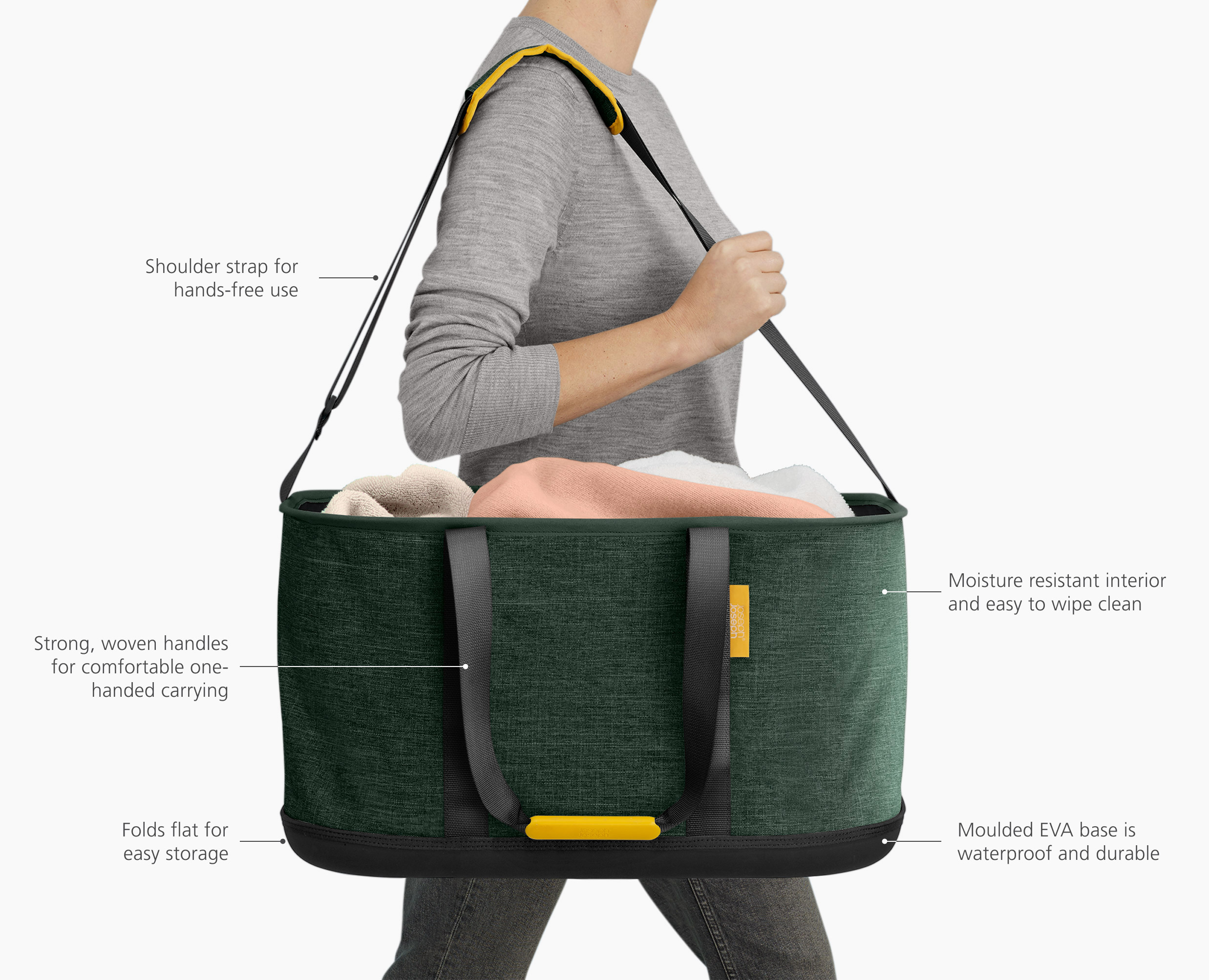 CESTA PLEGLABLE 45L OUTDOORS CON STRAP - Imagen 2